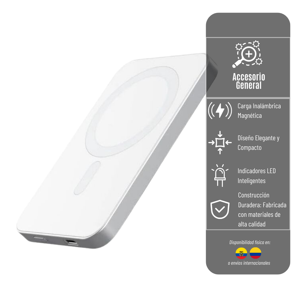 CARGADOR PORTATIL DE CARGA MAGNETICA BATTERY PACK CARG-MAGN-01