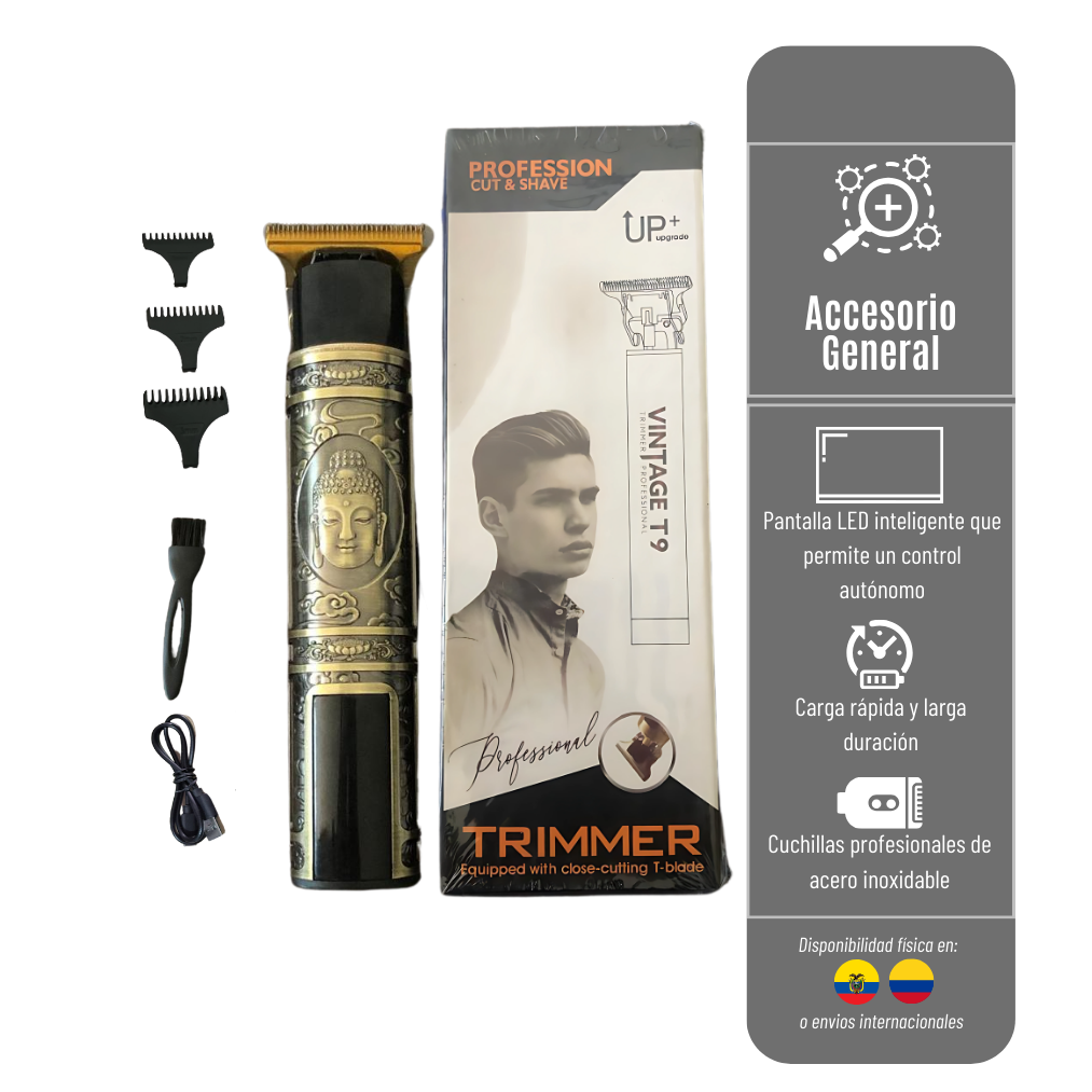 AFEITADORA-T9 VINTAGE TRIMMER PROFESIONAL IMF-02-016 TRIMMER-T9
