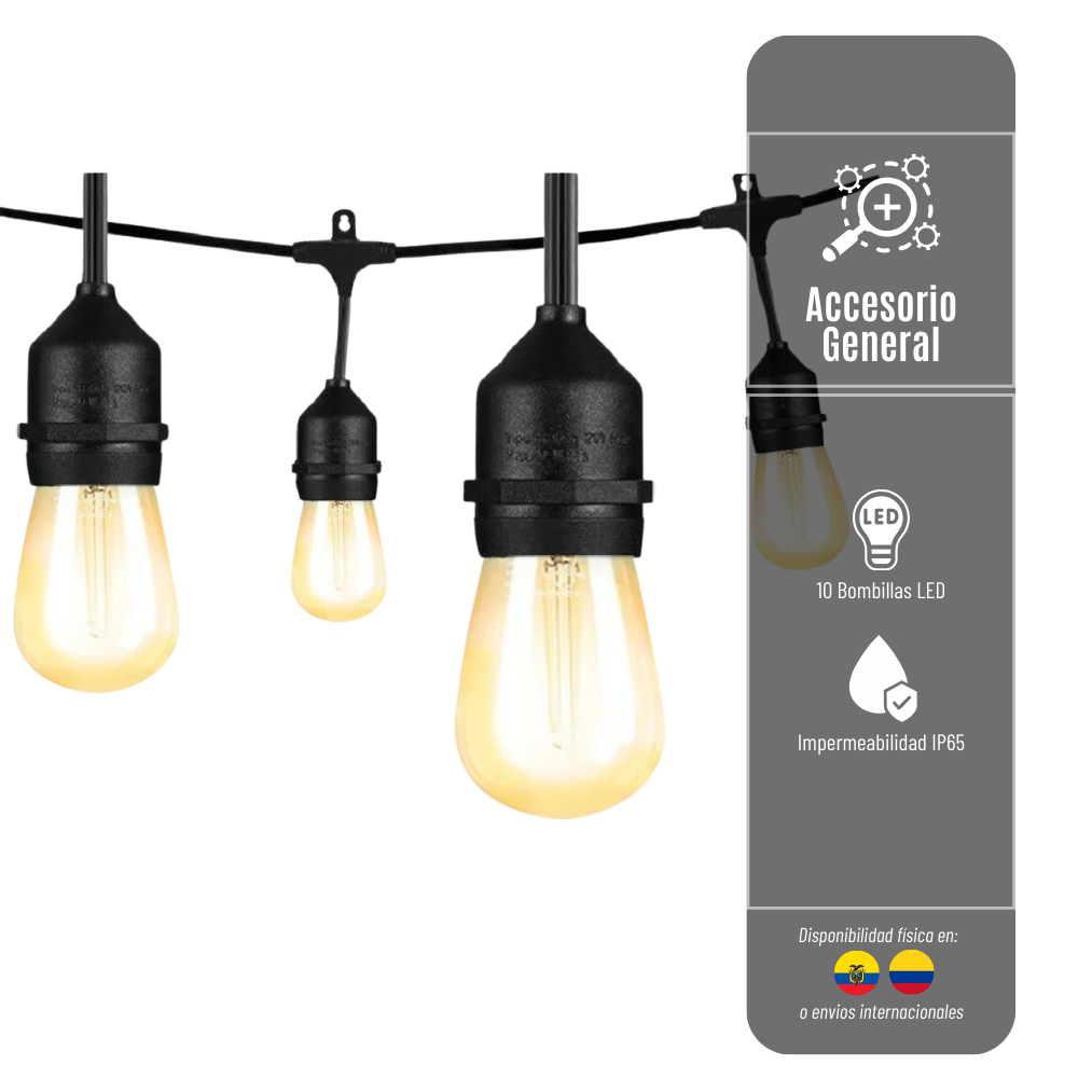 JUEGO DE EXTENCION DE LUCES CON CONEXION MULTIPLE Y PROTECCION IP65 GIRNALDA-02