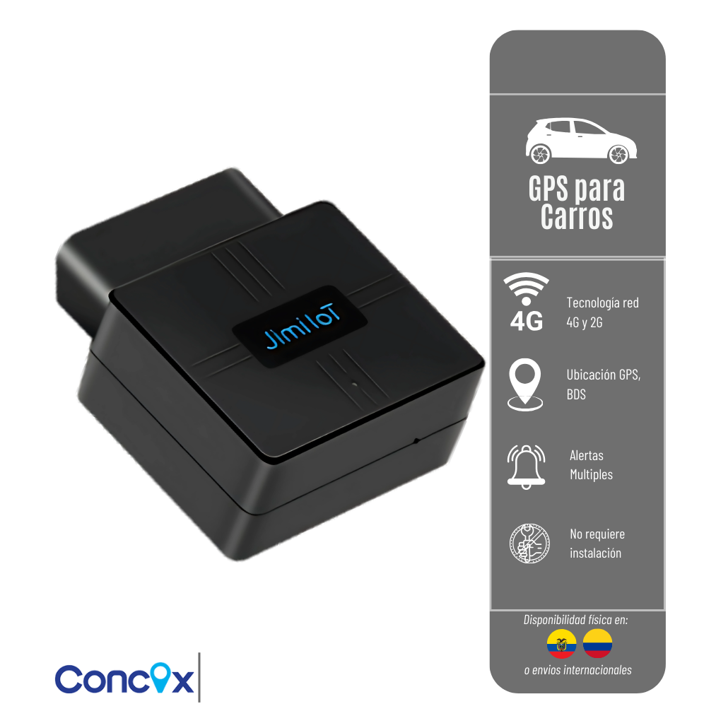 Gps Obd Vl502 Concox Localizador Para Vehiculos, Con Diagnostico Obd Ii Red 2G Y 4G
