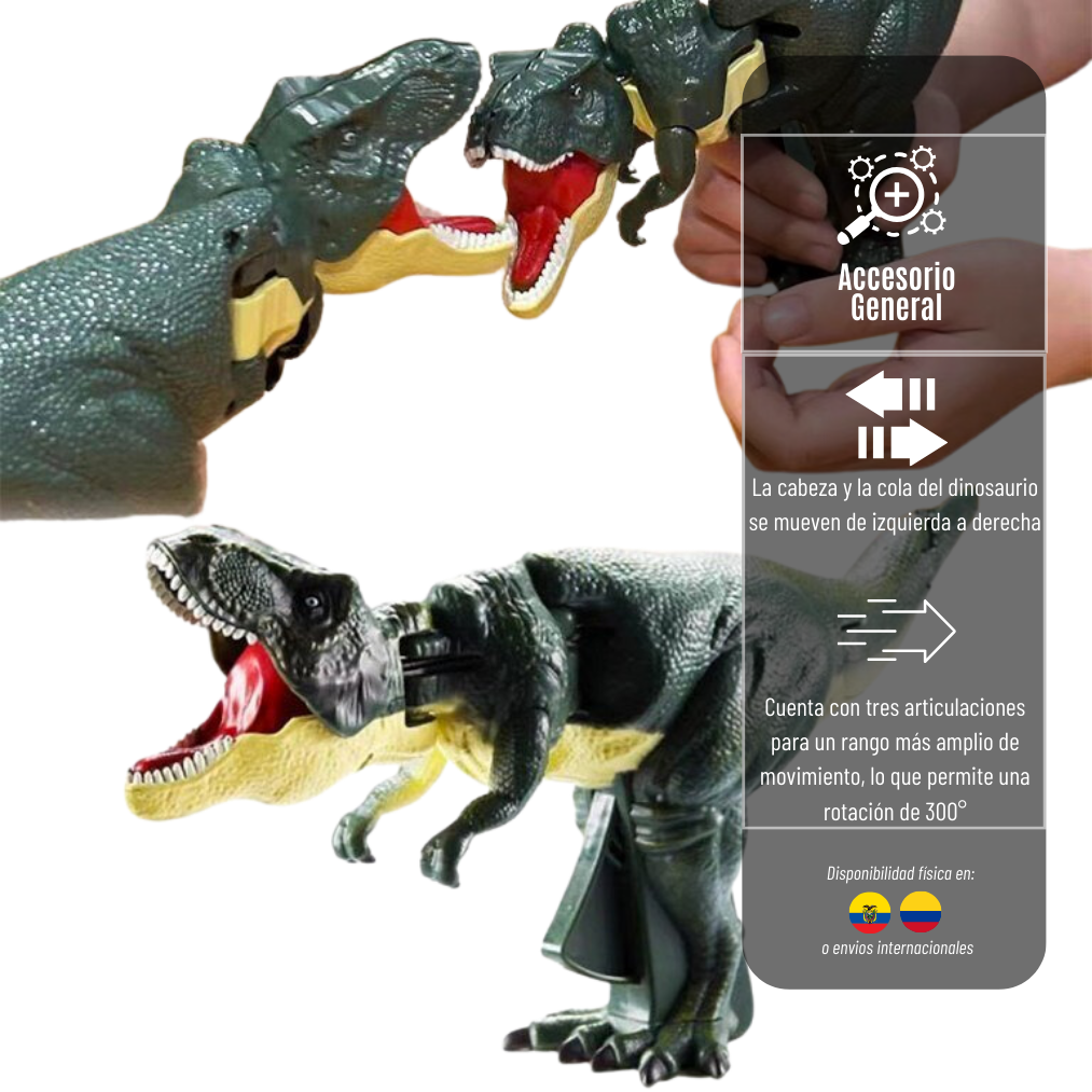 Dinosaurio T-Rex  Zas Zas Juguete De Movimiento Para Niños Zas-Zas