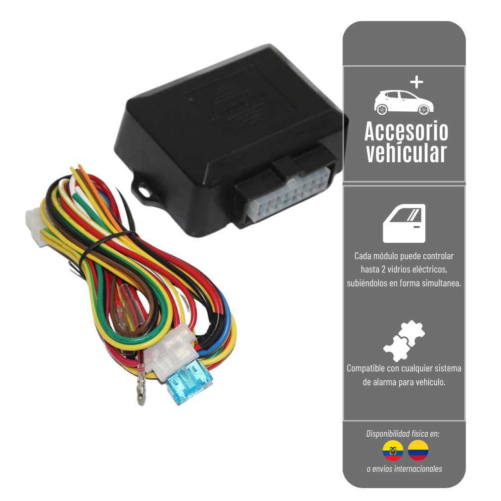 Módulo Eleva Vidrio Automático Para Vehículo ELEVA-VIDRI-5-091-1