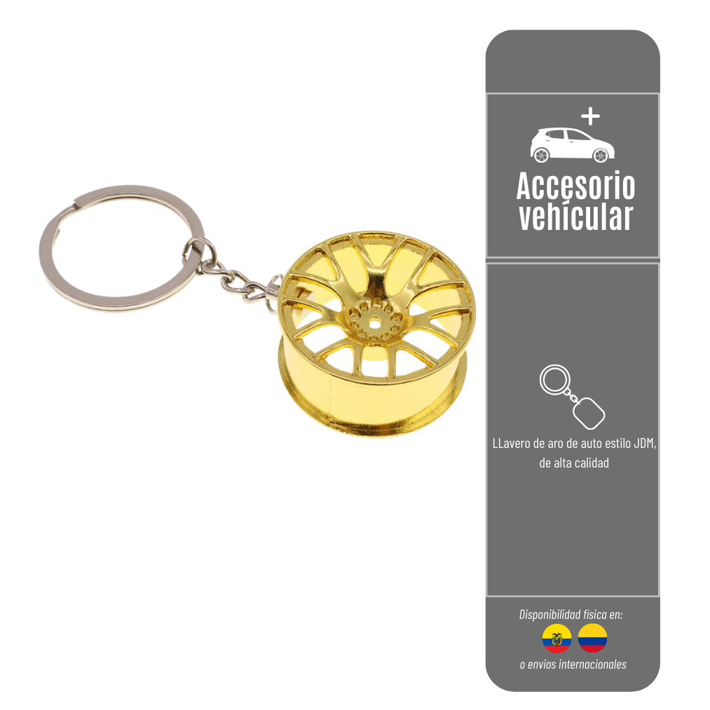 Llavero Carro Keytag Mickup en Forma de Aro LLAVERO-5-228-7