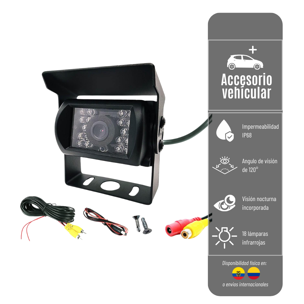 CAMARA DE RETRO PARA CAMIONES 24V / GD MAXVISA CON VIDEO DIGITAL CCD CAM-RETRO-5-073-1