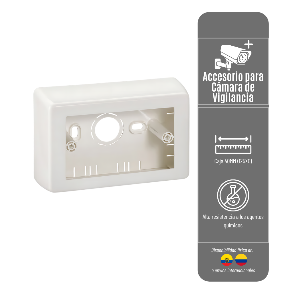 Caja Dexson 40Mm Blanco (125Xc) Cajetin-40Mm