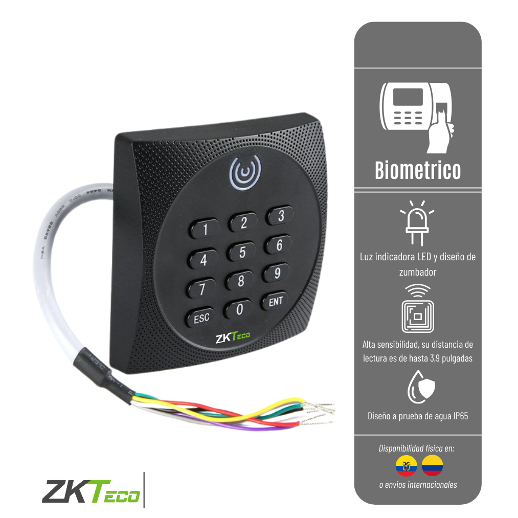 LECTOR DE PROXIMIDAD MAS TECLADO LECTOR-RFID-TECL