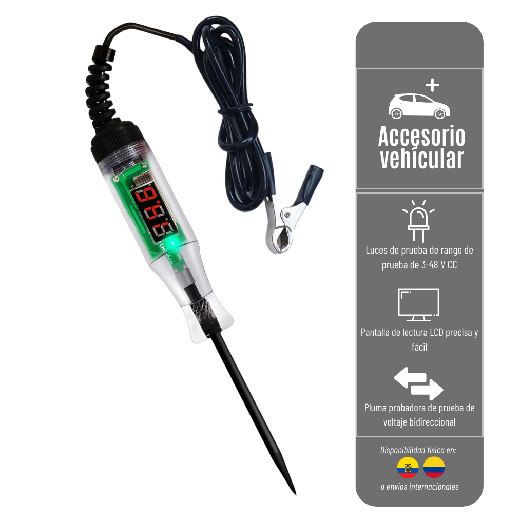 COMPROBADOR DE VOLTAJE 6 A 48VOLT COMPROB-DC3-48V