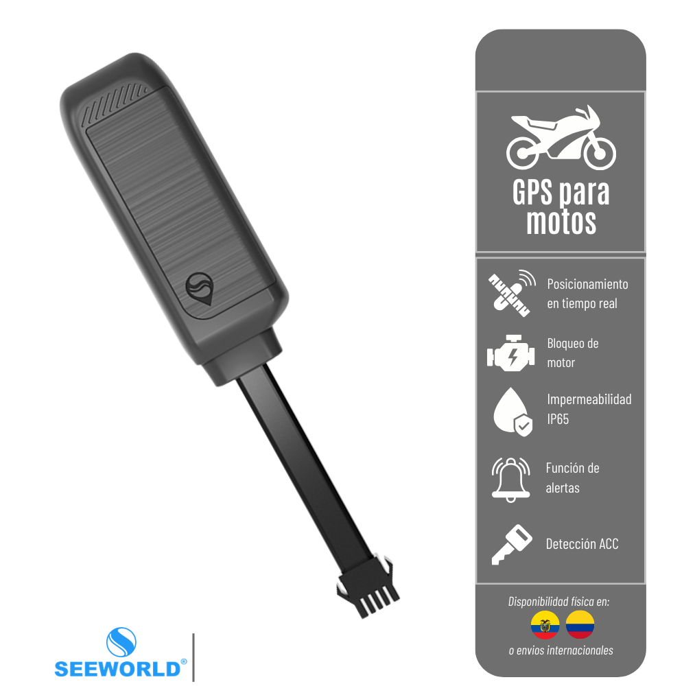 GPS R16 SEEWORLD LOCALIZADOR PARA MOTOS - RED 2G