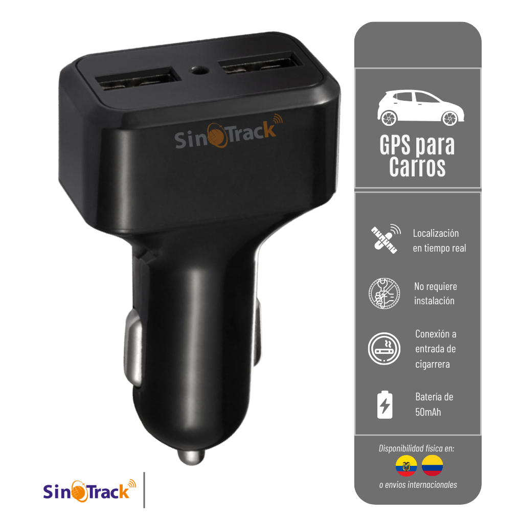 LIQUIDACIÓN* GPS ST909 SINOTRACK CON USB PARA CIGARRERA  RED 2G