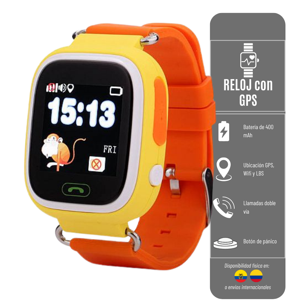 LIQUIDACIÓN* RELOJ CON GPS GW100 WONLEX PARA NIÑOS RED 2G BATERÍA 400 MAH	