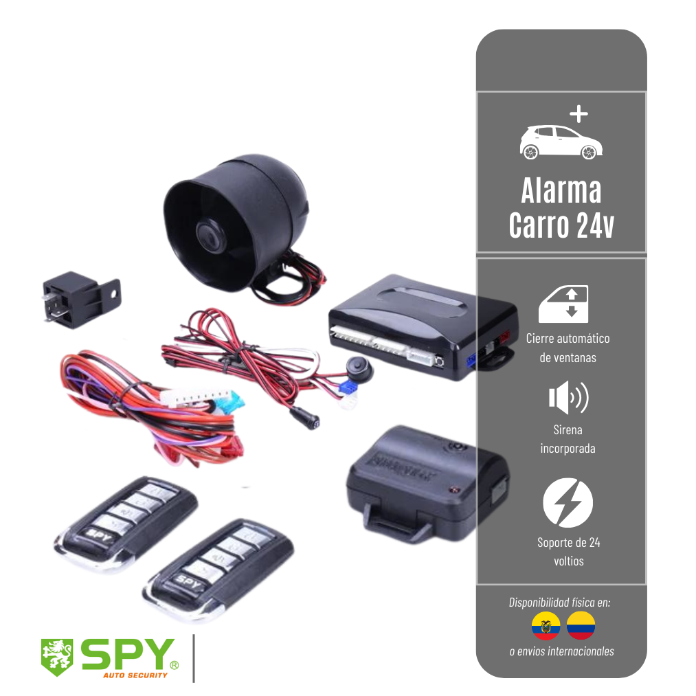 Sistema de Alarma LC209 SPY Para Vehiculos de 24 V