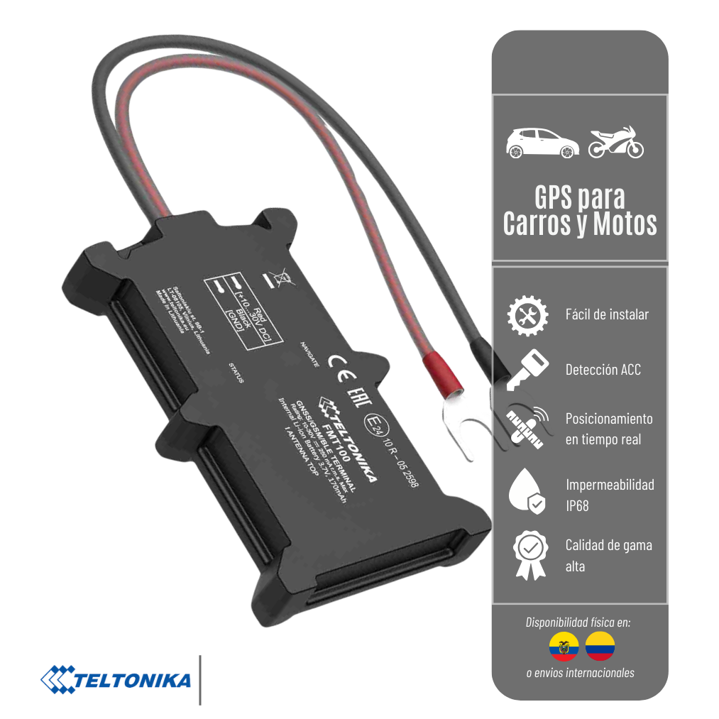 GPS GAMA ALTA FMT100 TELTONIKA RED 2G