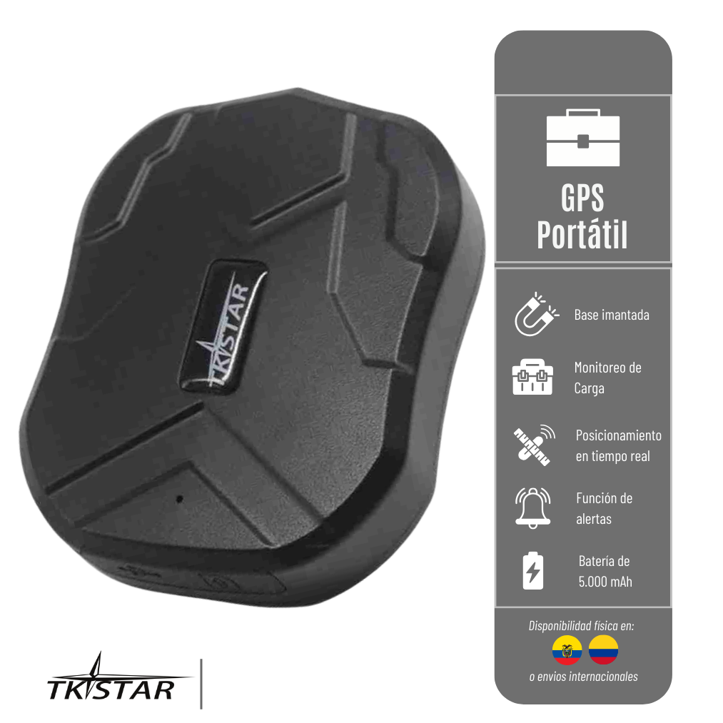 GPS TK905 TKSTAR PORTÁTIL RED 2G, batería de 5.000 MaH