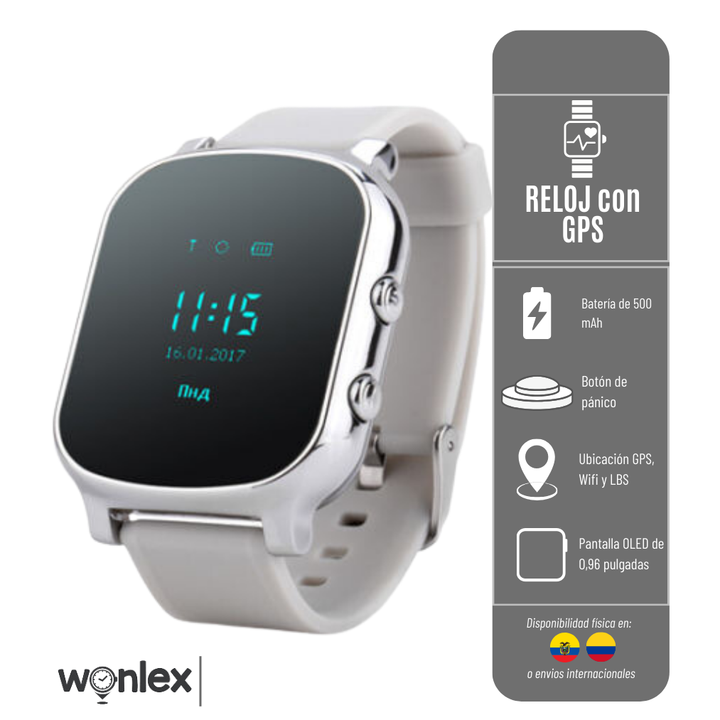 LIQUIDACIÓN* RELOJ GPS T58 WONLEX RASTREADOR JUVENIL RED 2G