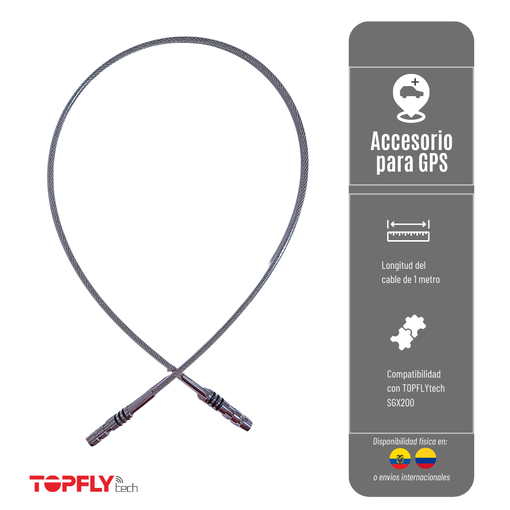 Cable De 1 Metro Para Candado Solarguardx 200 Guaya-1M-X200
