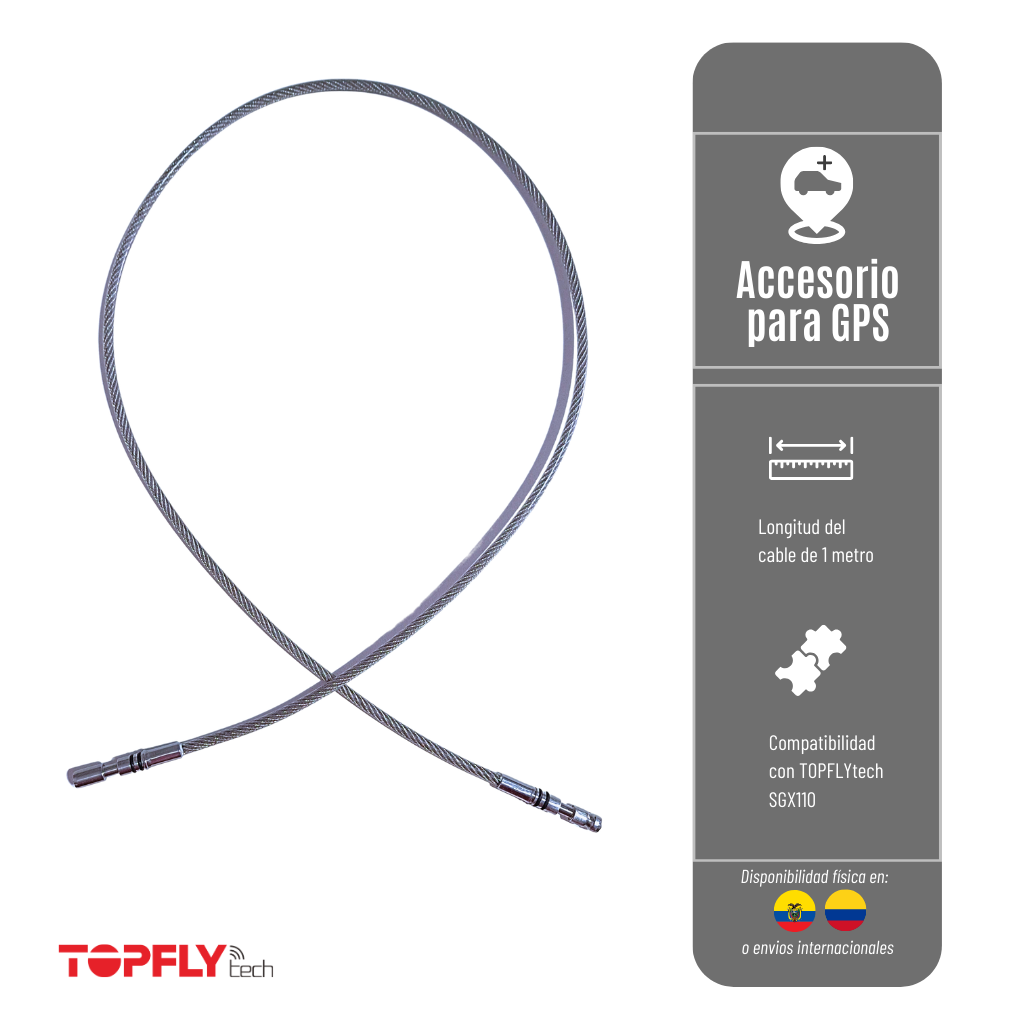 Cable De 1 Metro Para Candado Solarguardx 110 Guaya-1M-X110