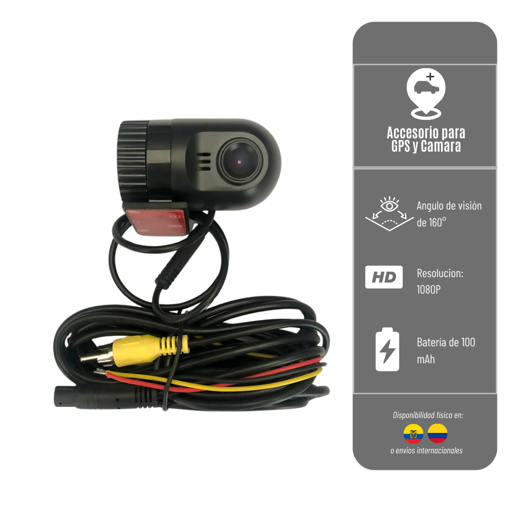 CAMARA DASH 4S PARA MONITOREO DE VIDEO DEL VEHICULO / RESOLUCION 1080P CON BATERIA DE 100 MAH 