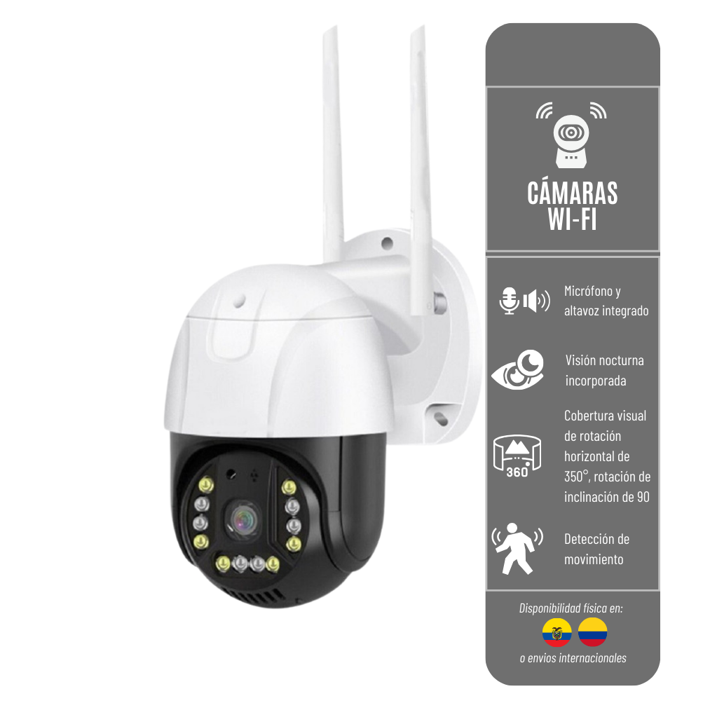 CAMARA WIFI INTELIGENTE 2-044-8 PTZ-YOOSEE 856 CON APLICACION MOVIL RESOLUCION 1080P