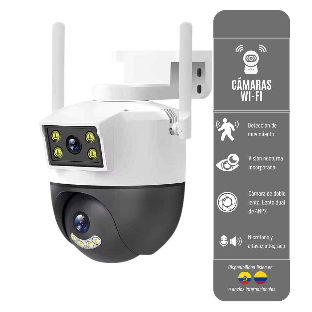 Camara Wifi Inteligente 51-019 Smart Net V380 Con Aplicacion Movil Resolucion 1080P Ptz-Net-V380