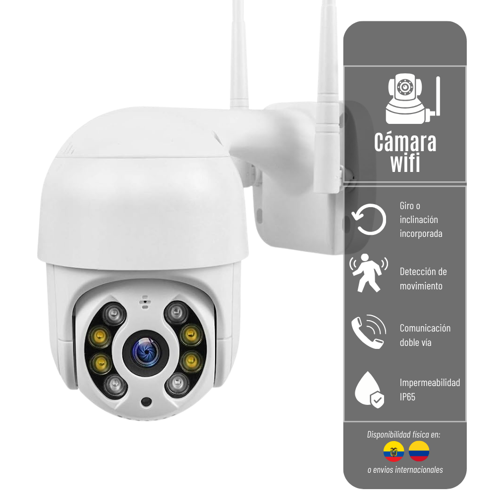 LIQUIDACIÓN* CÁMARA IP 1080P 2MP WIFI VERDE PTZ-VERDE